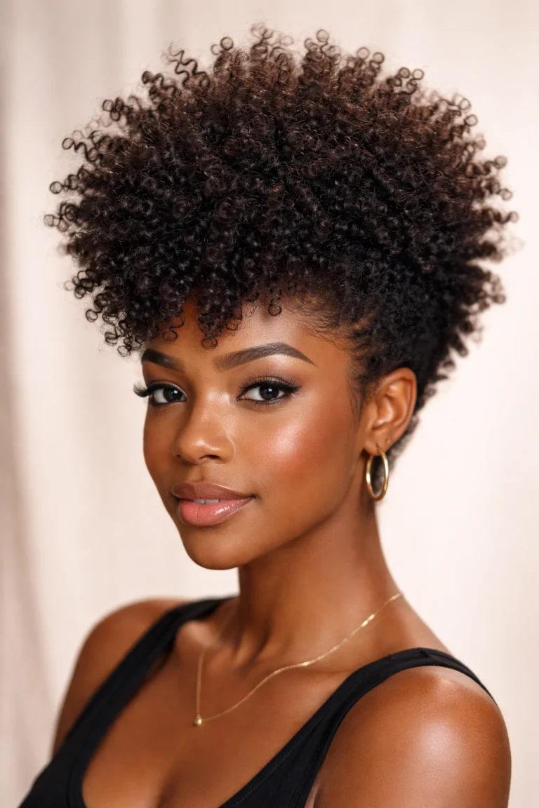 14 Short Afro Styles That Flatter Round Faces