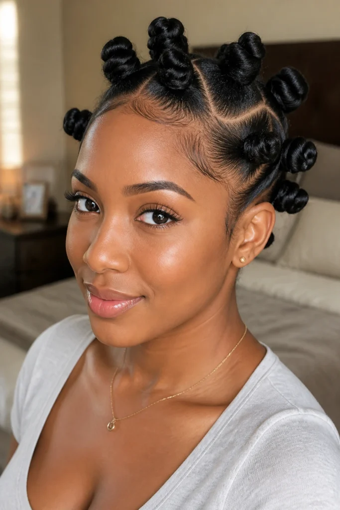 25 Bantu Knot Styles for Relaxed Hair