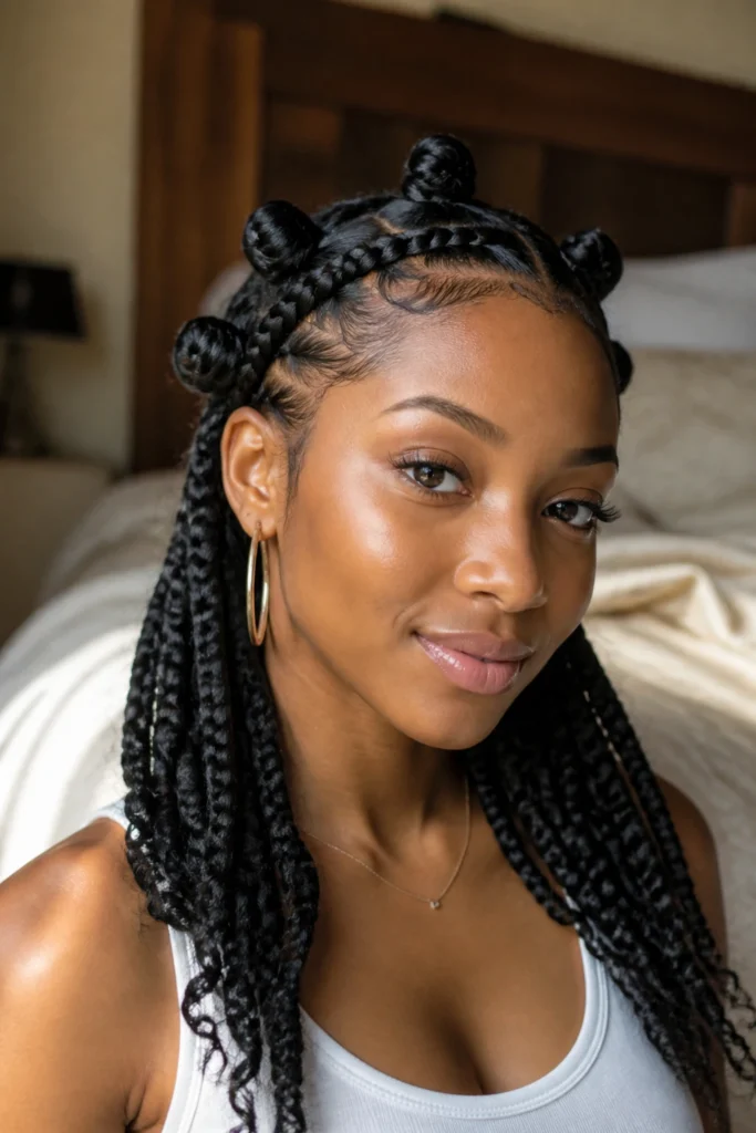 30 Bantu Knot and Braid Combos That Stand Out